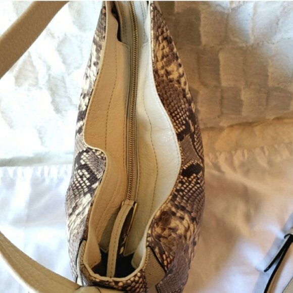 MICHAEL KORS JULIA Python Print Convertible Handbag - Picture 8 of 15